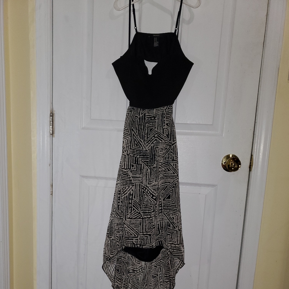 High-low aztec dress